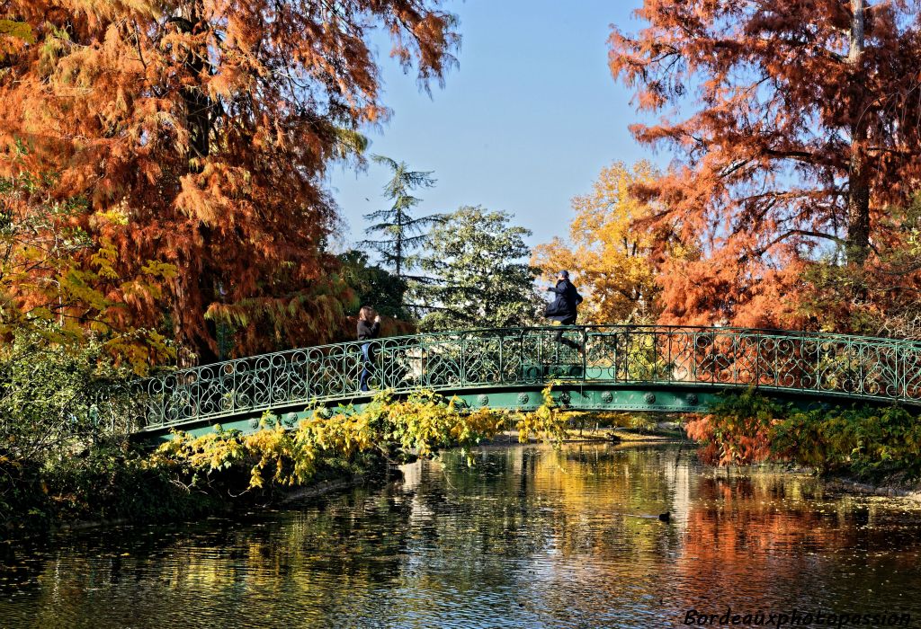 Un saut de joie sur un autre pont. Cela vaut bien une photo !